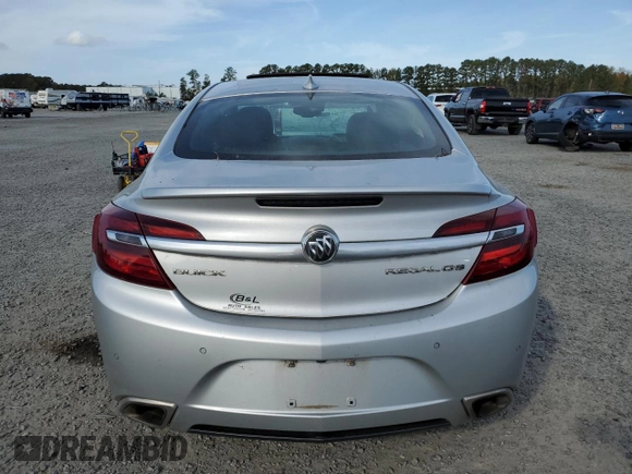2016 Buick Regal GS with VIN 2G4GU5GXXG9109077, listed as a Copart auction lot 79145024 with 153,194 mi miles and Salvage Title. Bid and sale history available at carsss.com. Image 6.