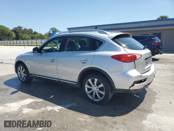2017 Infiniti QX50 with VIN JN1BJ0RP4HM383177, listed as a Copart auction lot 53038055 with 124,707 mi miles and Salvage Title. Bid and sale history available at carsss.com. Image 2.
