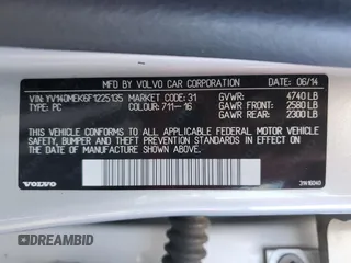 2015 Volvo V60 T5 Drive-E Premier z VIN YV140MEK6F1225135, wystawiony jako Copart lot #47532495 z przebiegiem 119 872 mil mil oraz Czysty tytuł • Clean title. Historia ofert i sprzedaży dostępna na DreamBid. Obrazek 13.