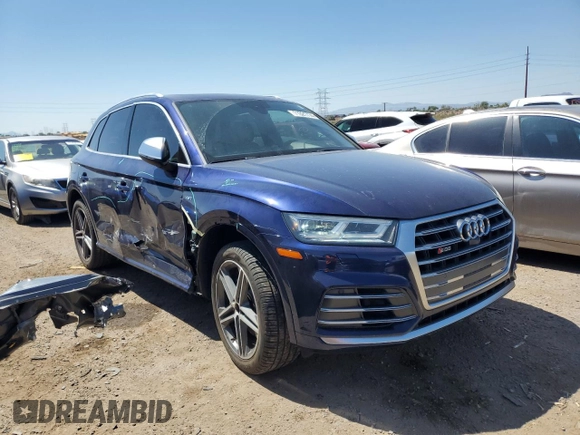 2018 Audi SQ5 with VIN WA1C4BFY9J2036019, listed as a Copart auction lot 71321774 with 70,364 mi miles and Salvage Title. Bid and sale history available at DreamBid. Image 4.