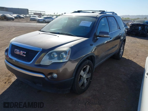 2012 GMC Acadia SLT2 with VIN 1GKKRSED0CJ190603, listed as a IAAI auction lot 42045225 with 153,601 mi miles. Bid and sale history available at carsss.com. Image 2.