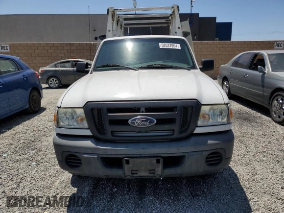 2011 Ford Ranger XL with VIN 1FTKR1EEXBPA10991, listed as a Copart auction lot 58537064 with 102,897 mi miles and Salvage Title. Bid and sale history available at carsss.com. Image 5.