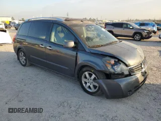 2008 Nissan Quest SE with VIN 5N1BV28U28N118624, listed as a Copart auction lot 82712364 with 205,780 mi miles and Salvage Title. Bid and sale history available at carsss.com. Image 4.