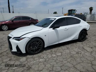 2024 Lexus IS 350 F Sport with VIN JTHGZ1B29R5073827, listed as a Copart auction lot 55848125 with 10,455 mi miles and Salvage title. Bid and sale history available at DreamBid. Image 1.