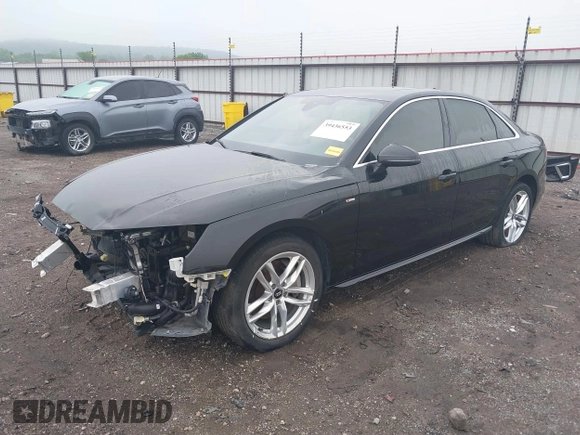 2020 Audi A4 Premium Plus with VIN WAUENAF41LA052093, listed as a IAAI auction lot 39436553 with 30,810 mi miles and . Bid and sale history available at carsss.com. Image 18.