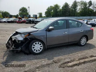2019 Nissan Versa SV with VIN 3N1CN7AP7KL838313, listed as a Copart auction lot 60001225 with 64,001 mi miles and Salvage title. Bid and sale history available at DreamBid. Image 1.