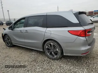 2024 Honda Odyssey Elite with VIN 5FNRL6H99RB036997, listed as a Copart auction lot 85780134 with 6,813 mi miles and Salvage Title. Bid and sale history available at carsss.com. Image 2.