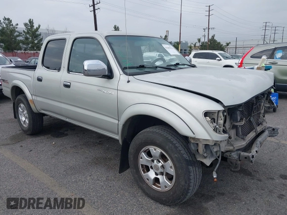 2001 Toyota Tacoma PreRunner with VIN 5TEGN92N11Z832042, listed as a IAAI auction lot 41465622 with 281,274 mi miles. Bid and sale history available at carsss.com. Image 1.