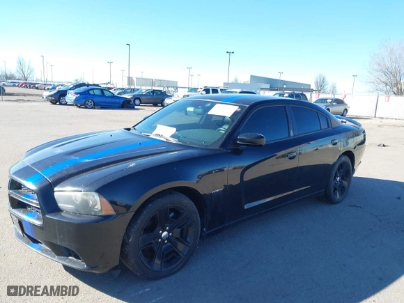 2011 Dodge Charger RT Plus with VIN 2B3CL5CT7BH616785, listed as a IAAI auction lot 41679154 with 113,800 mi miles. Bid and sale history available at carsss.com. Image 2.