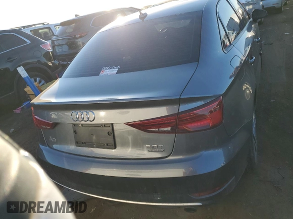 2017 Audi A3 Sedan Premium with VIN WAUB8GFF3H1048939, listed as a Copart auction lot 39968854 with 43,554 mi miles. Bid and sale history available at carsss.com. Image 6.