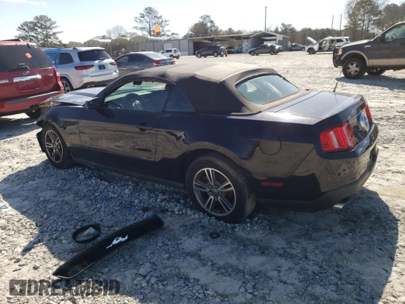 2012 Ford Mustang V6 with VIN 1ZVBP8EM1C5212795, listed as a Copart auction lot 49974445 with 105,197 mi miles and Salvage Title. Bid and sale history available at carsss.com. Image 2.
