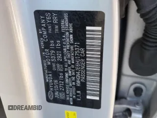 2017 Genesis G80 3.8L with VIN KMHGN4JE6HU175371, listed as a Copart auction lot 76589624 with 104,265 mi miles and Salvage Title. Bid and sale history available at carsss.com. Image 12.