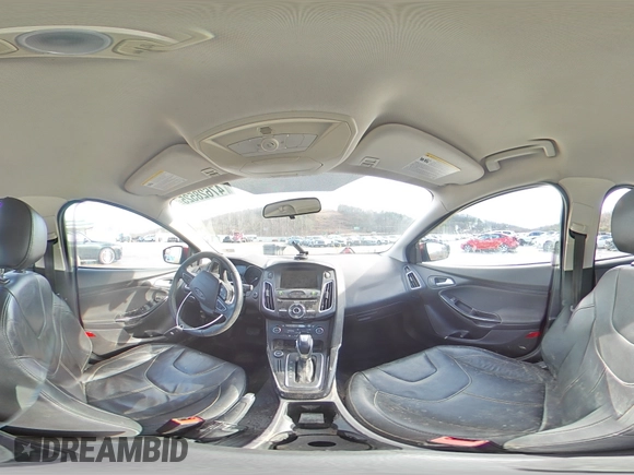 2015 Ford Focus Titanium with VIN 1FADP3J22FL239884, listed as a Copart auction lot 47628525 with 181,624 mi miles and Salvage Title. Bid and sale history available at carsss.com. Image 13.