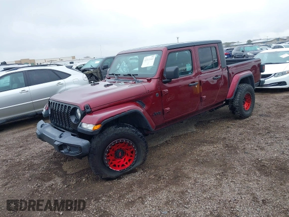 2022 Jeep Gladiator Texas Trail with VIN 1C6HJTAG5NL132164, listed as a IAAI auction lot 41911622 with 53,314 mi miles. Bid and sale history available at carsss.com. Image 17.