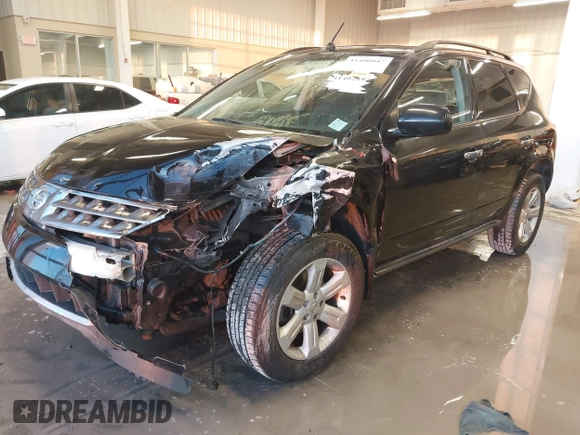 2007 Nissan Murano S with VIN JN8AZ08T07W530022, listed as a IAAI auction lot 41400047 with 191,817 mi miles. Bid and sale history available at carsss.com. Image 2.