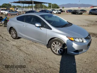2012 Honda Civic Cpe EX with VIN 2HGFG3B86CH506914, listed as a Copart auction lot 73133784 with 134,950 mi miles and Salvage Title. Bid and sale history available at carsss.com. Image 4.