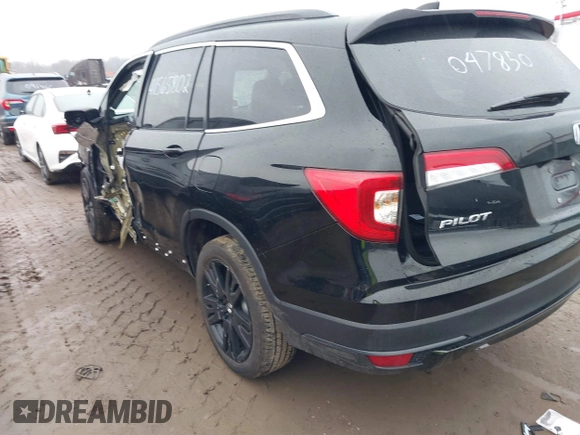 2021 Honda Pilot Special Edition with VIN 5FNYF6H23MB047850, listed as a IAAI auction lot 41565802 with Not Provided miles. Bid and sale history available at carsss.com. Image 3.