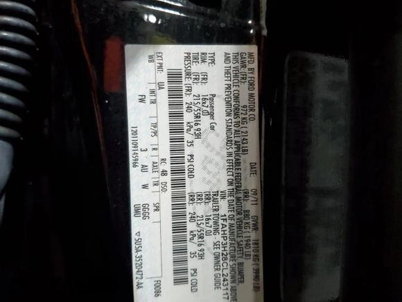 2012 Ford Focus SEL with VIN 1FAHP3H28CL243117, listed as a Copart auction lot 52923335 with 152,319 mi miles and Salvage Title. Bid and sale history available at carsss.com. Image 13.