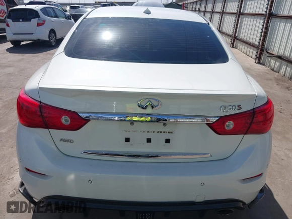 2014 Infiniti Q50 Premium with VIN JN1BV7ARXEM706864, listed as a IAAI auction lot 41787396 with 143,726 mi miles. Bid and sale history available at carsss.com. Image 17.