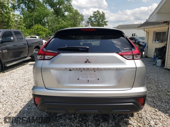 2025 Mitsubishi Eclipse Cross ES with VIN JA4ATUAA0SZ005444, listed as a Copart auction lot 59668715 with 321 mi miles and Salvage title. Bid and sale history available at DreamBid. Image 6.