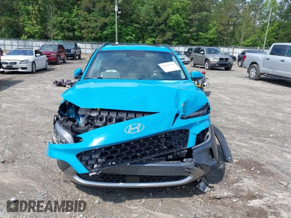 2022 Hyundai Kona Limited with VIN KM8K53A31NU897927, listed as a IAAI auction lot 42263754 with 57,916 mi miles and . Bid and sale history available at DreamBid. Image 12.