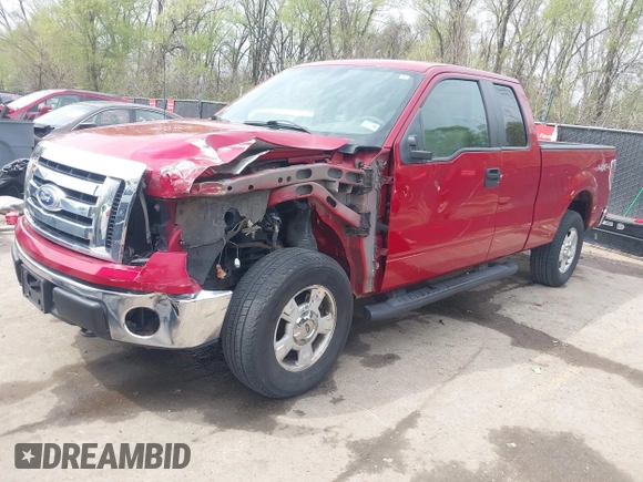 2010 Ford F-150 XL with VIN 1FTFX1EVXAKA25879, listed as a IAAI auction lot 41997574 with 177,256 mi miles. Bid and sale history available at carsss.com. Image 2.