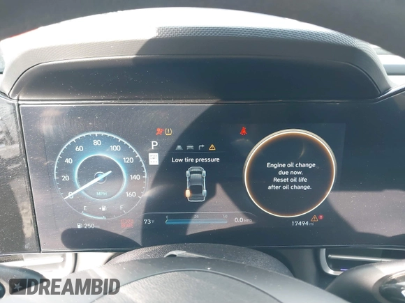 2024 Hyundai Elantra SEL with VIN KMHLM4DG8RU707705, listed as a IAAI auction lot 41523436 with 17,494 mi miles and . Bid and sale history available at DreamBid. Image 7.