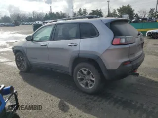 2019 Jeep Cherokee Trailhawk with VIN 1C4PJMBX8KD314746, listed as a Copart auction lot 51801135 with 124,281 mi miles and Salvage title. Bid and sale history available at DreamBid. Image 2.
