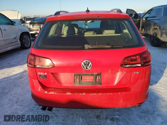 2015 Volkswagen Golf SportWagen TDI SEL with VIN 3VWCA7AU2FM511331, listed as a Copart auction lot 88718935 with 0 mi miles and Salvage Title. Bid and sale history available at carsss.com. Image 6.