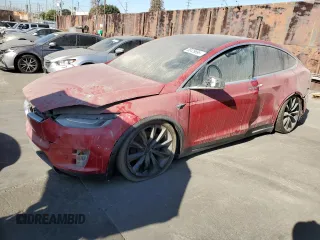 2021 Tesla Model X Long Range Plus with VIN 5YJXCBE24MF324376, listed as a Copart auction lot 88129695 with Not Provided miles and Salvage Title. Bid and sale history available at carsss.com. Image 1.