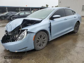 2015 Chrysler 200 Limited with VIN 1C3CCCABXFN648130, listed as a Copart auction lot 49409565 with 86,286 mi miles and Salvage Title. Bid and sale history available at carsss.com. Image 1.