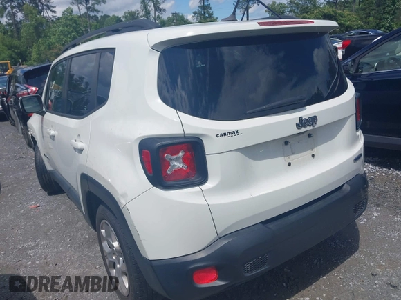 2017 Jeep Renegade Latitude with VIN ZACCJABB7HPE44481, listed as a IAAI auction lot 42382332 with 104,052 mi miles and . Bid and sale history available at DreamBid. Image 3.