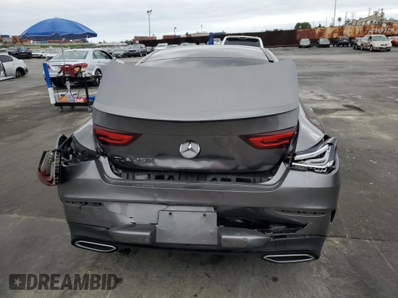 2020 Mercedes-Benz CLA 250 with VIN W1K5J4GB5LN103476, listed as a Copart auction lot 50691265 with 63,096 mi miles and Salvage Title. Bid and sale history available at DreamBid. Image 6.