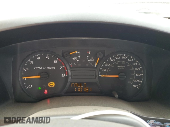 2005 GMC Canyon SL Z85 with VIN 1GTDT146858119551, listed as a Copart auction lot 70472314 with 110,181 mi miles and Salvage Title. Bid and sale history available at carsss.com. Image 9.