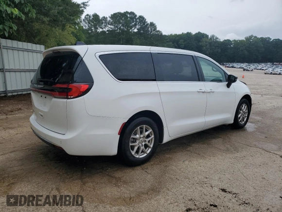 2025 Chrysler Pacifica Select z VIN 2C4RC1BG5SR503174, wystawiony jako Copart lot #59890605 z przebiegiem 21 075 mil mil oraz Czysty tytuł • Clean title. Historia ofert i sprzedaży dostępna na DreamBid. Obrazek 3.