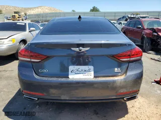 2017 Genesis G80 3.8L with VIN KMHGN4JE2HU171849, listed as a Copart auction lot 67408804 with 85,897 mi miles and Salvage Title. Bid and sale history available at carsss.com. Image 6.
