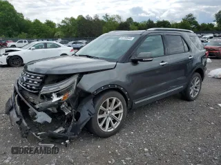 2016 Ford Explorer Limited z VIN 1FM5K8F84GGC49362, wystawiony jako Copart lot #55759545 z przebiegiem 135 188 mil mil oraz Szkoda całkowita • Salvage title. Historia ofert i sprzedaży dostępna na DreamBid. Obrazek 1.