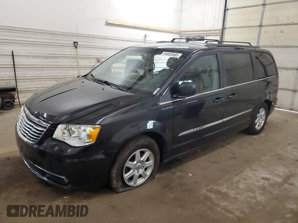 2012 Chrysler Town & Country Touring with VIN 2C4RC1BG3CR299752, listed as a Copart auction lot 54053485 with 228,005 mi miles and Salvage Title. Bid and sale history available at carsss.com. Image 1.