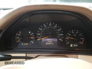2001 Mercedes-Benz E-Class AWD with VIN WDBJF82J71X043474, listed as a Copart auction lot 45512025 with 59,571 mi miles and Salvage Title. Bid and sale history available at carsss.com. Image 9.