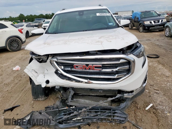 2020 GMC Terrain SLT with VIN 3GKALPEV2LL191697, listed as a Copart auction lot 58953275 with 88,034 mi miles and Salvage title. Bid and sale history available at DreamBid. Image 5.