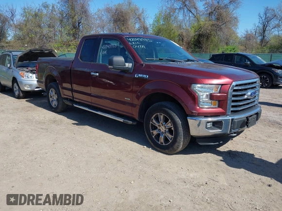 2015 Ford F-150 XLT with VIN 1FTEX1EP1FFC04227, listed as a IAAI auction lot 42048985 with 96,179 mi miles. Bid and sale history available at carsss.com. Image 1.