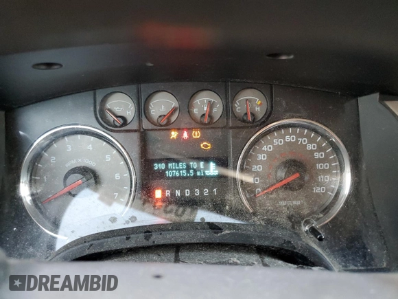 2010 Ford F-150 XL with VIN 1FTEX1C87AFA01850, listed as a Copart auction lot 63544455 with 107,615 mi miles and Salvage title. Bid and sale history available at DreamBid. Image 9.