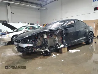 2022 Tesla Model S Plaid with VIN 5YJSA1E64NF466001, listed as a Copart auction lot 49312365 with Not Provided miles and Salvage Title. Bid and sale history available at carsss.com. Image 1.
