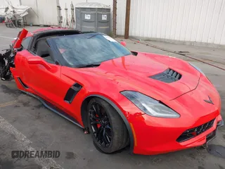 2016 Chevrolet Corvette Z06 1LZ with VIN 1G1YP2D61G5612934, listed as a IAAI auction lot 41286089 with 1 mi miles. Bid and sale history available at carsss.com. Image 1.