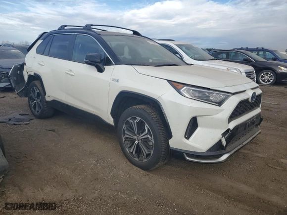 2021 Toyota RAV4 Prime XSE with VIN JTMEB3FV4MD013014, listed as a Copart auction lot 81291993 with 0 mi miles. Bid and sale history available at carsss.com. Image 4.