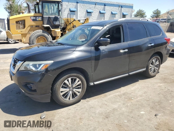 2017 Nissan Pathfinder Platinum with VIN 5N1DR2MM7HC653947, listed as a Copart auction lot 57311315 with 161,209 mi miles and Salvage title. Bid and sale history available at DreamBid. Image 1.