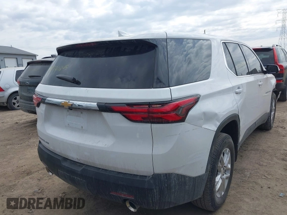 2023 Chevrolet Traverse LS with VIN 1GNEVLKW6PJ258657, listed as a IAAI auction lot 41720245 with 16,643 mi miles. Bid and sale history available at carsss.com. Image 4.