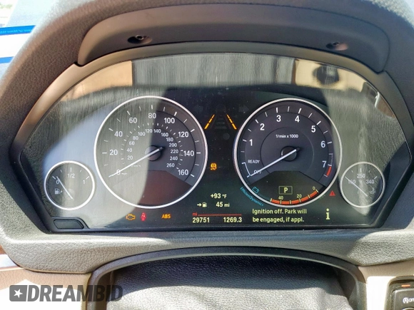 2015 BMW 3 Series 328i with VIN WBA3A5C54FF607245, listed as a Copart auction lot 65952465 with 29,751 mi miles and Clean title. Bid and sale history available at DreamBid. Image 9.