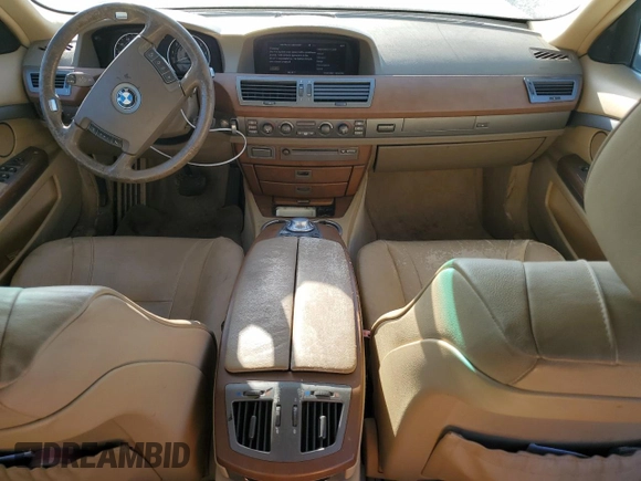 2004 BMW 7 Series 745i with VIN WBAGL63484DP68795, listed as a Copart auction lot 77201084 with 134,044 mi miles and Salvage Title. Bid and sale history available at DreamBid. Image 8.