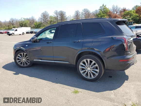 2020 Cadillac XT6 AWD Sport with VIN 1GYKPGRS0LZ150802, listed as a Copart auction lot 61836834 with 47,553 mi miles and Salvage Title. Bid and sale history available at carsss.com. Image 2.